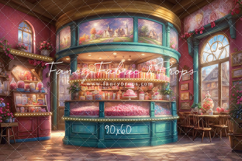 Sweet Tart Hearts with Candy Floor - With Sweep Option