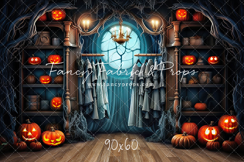 Haunted Wardrobe -Brown Wood Floor - With Sweep Option