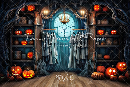 Haunted Wardrobe -Brown Wood Floor - With Sweep Option