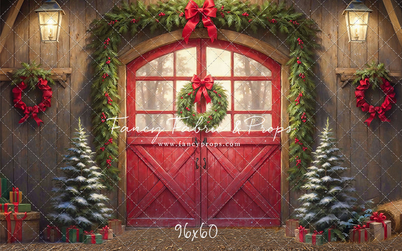 Christmas At The Red Barn - Dirt Floor - with Sweep Option