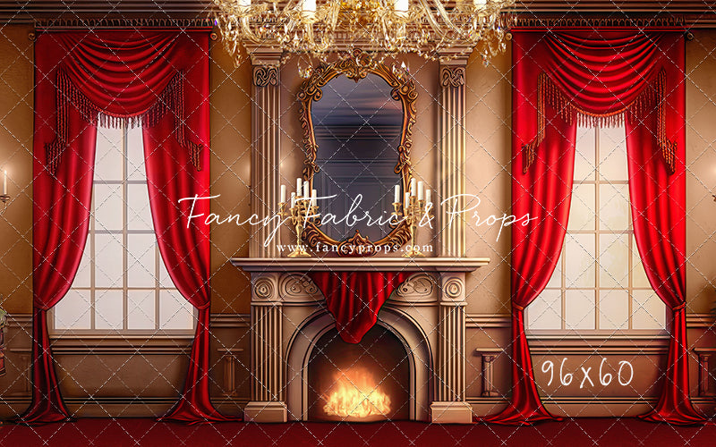 Cozy Up By The Fire - Red Carpet Option - with Sweep Option