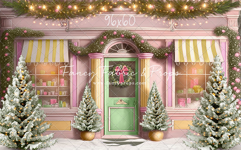 Frosty Sweet Shop - Green & Gold - with Sweep Option