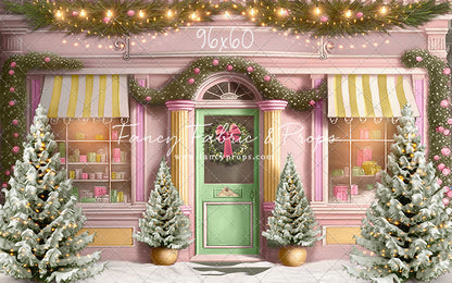 Frosty Sweet Shop - Green & Gold - with Sweep Option