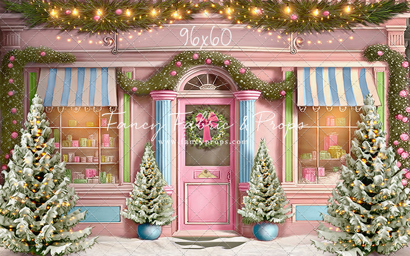 Frosty Sweet Shop - Pink & Blue - with Sweep Option