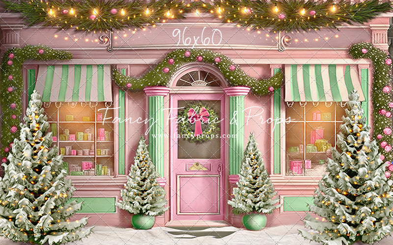 Frosty Sweet Shop - Pink & Green - with Sweep Option