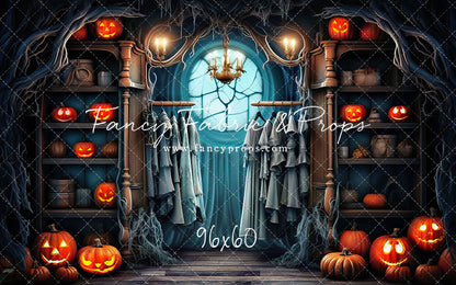 Haunted Wardrobe -Grey Floor - With Sweep Option