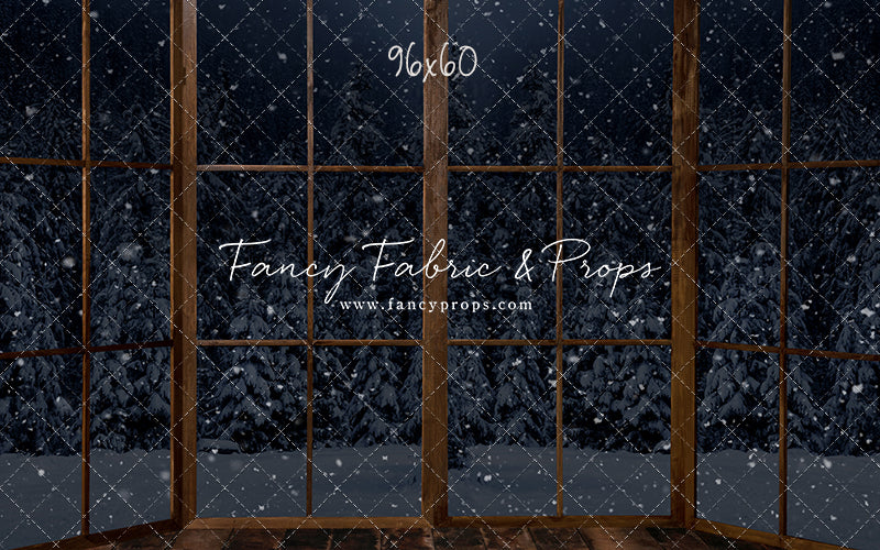 Midnight Snowy Bay View