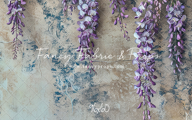 Painted Floral Lavender Wisteria