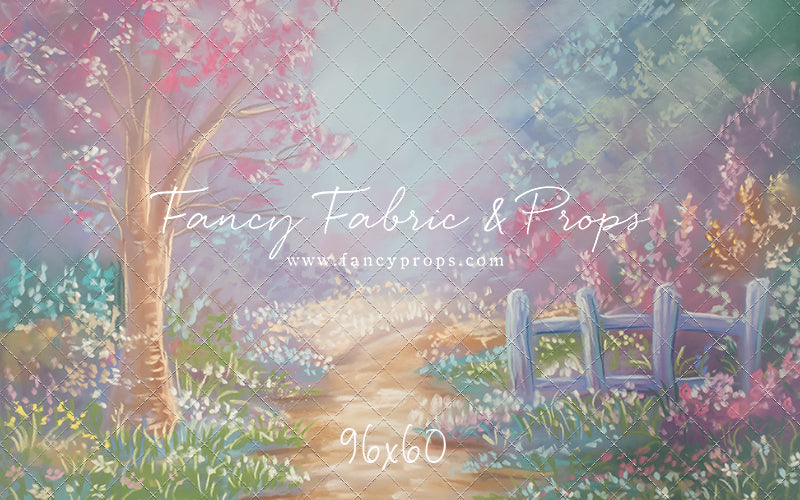 Pastel Garden Pathway - With Sweep Option