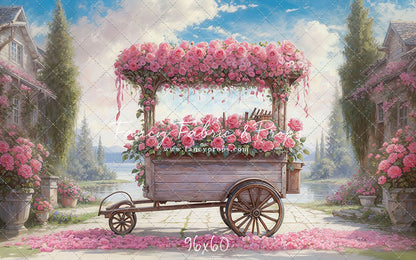 Rosy Blossom Cart - With Sweep Option