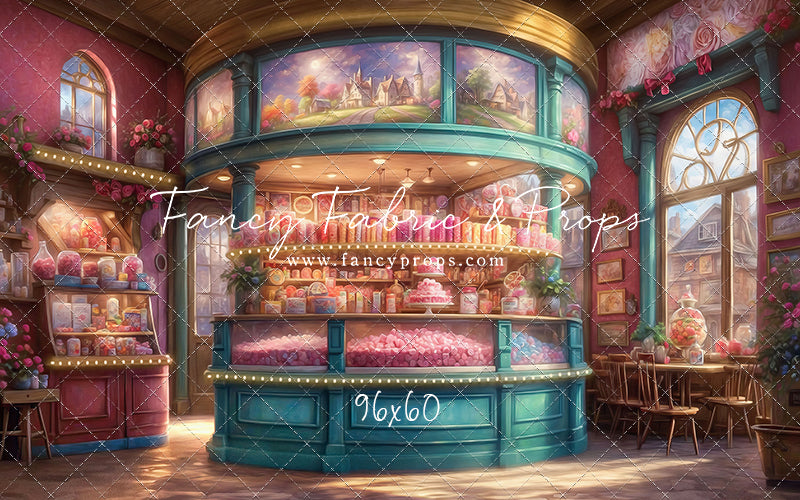 Sweet Tart Hearts with Candy Floor - With Sweep Option