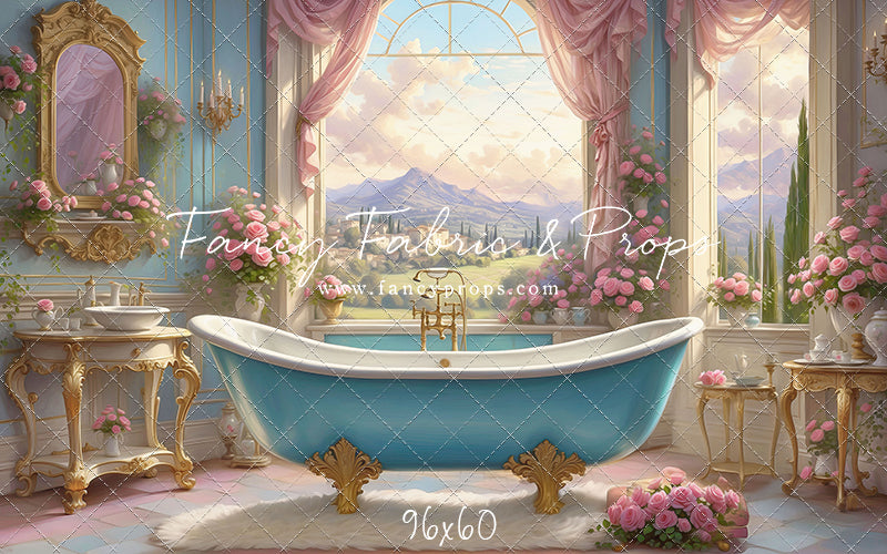 Tuscan Villa Powder Parlor - With Sweep Option