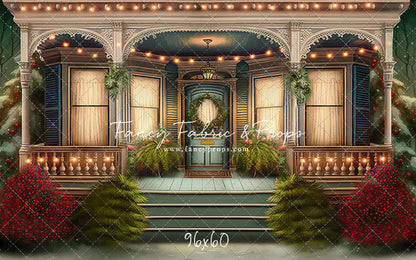 Welcoming Glow Holiday Porch - with Sweep Option