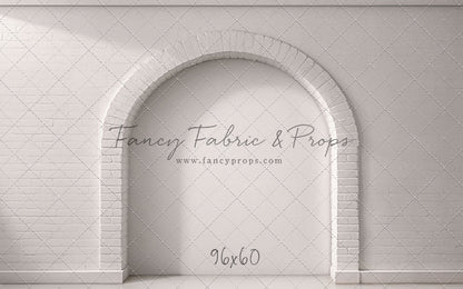 White Brick Alcove - White Floor - With Sweep Option