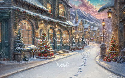 Winter Frost Market Street - Snow Version - with Sweep Option