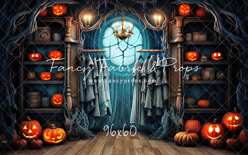 Haunted Wardrobe -Brown Wood Floor - With Sweep Option