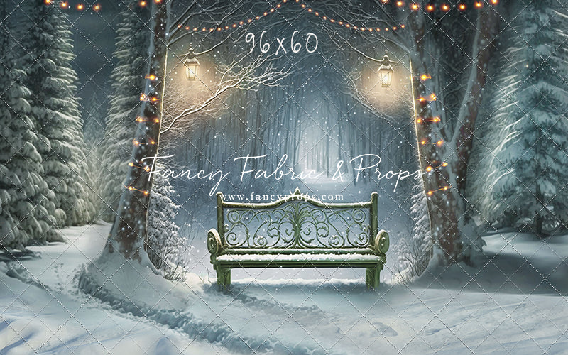 Snowy Bench - Green - with Sweep Option