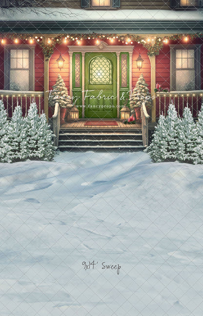 Merry Porch Greetings - Extra Lights - with Sweep Option