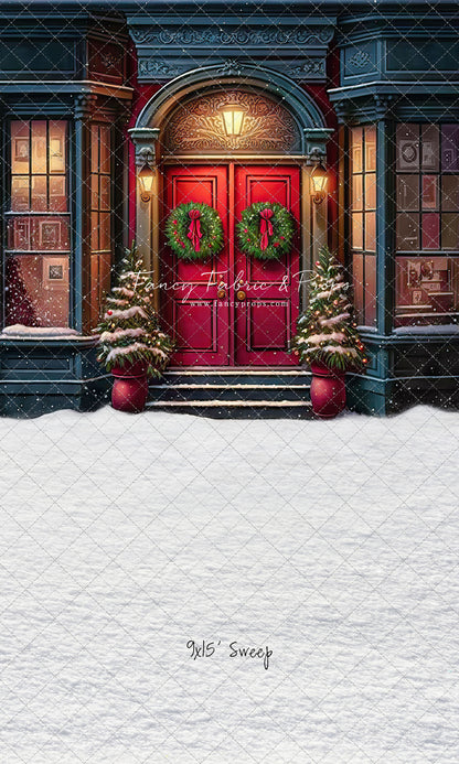 Heartfelt Holiday Home - Red Doors With Snow Floor Option - with Sweep Option