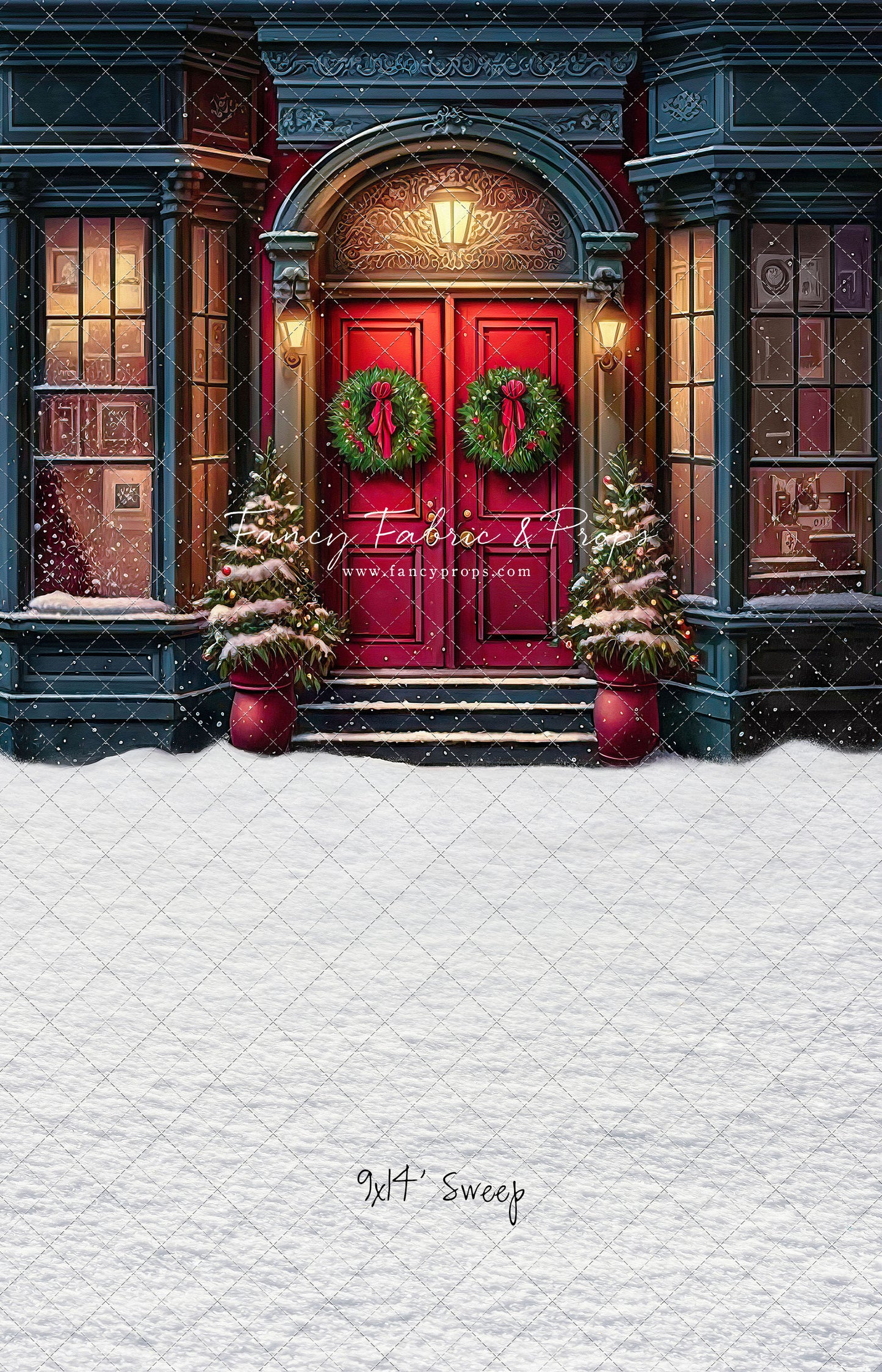 Heartfelt Holiday Home - Red Doors With Snow Floor Option - with Sweep Option