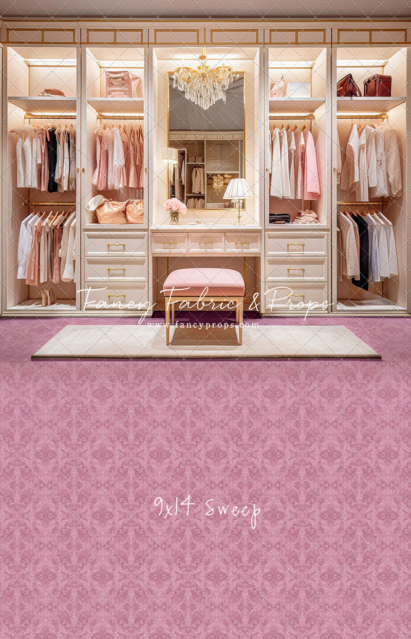 Boss Babe Closet - Pink Carpet - With Sweep Option