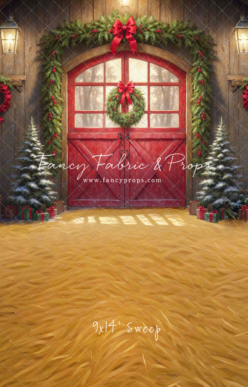 Christmas At The Red Barn - Straw Floor - with Sweep Option