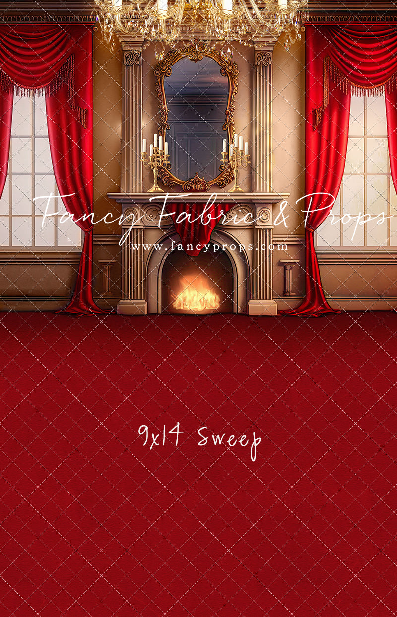 Cozy Up By The Fire - Red Carpet Option - with Sweep Option
