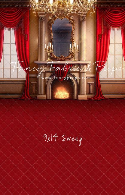 Cozy Up By The Fire - Red Carpet Option - with Sweep Option