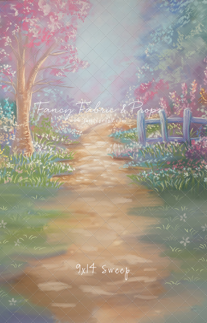 Pastel Garden Pathway - With Sweep Option