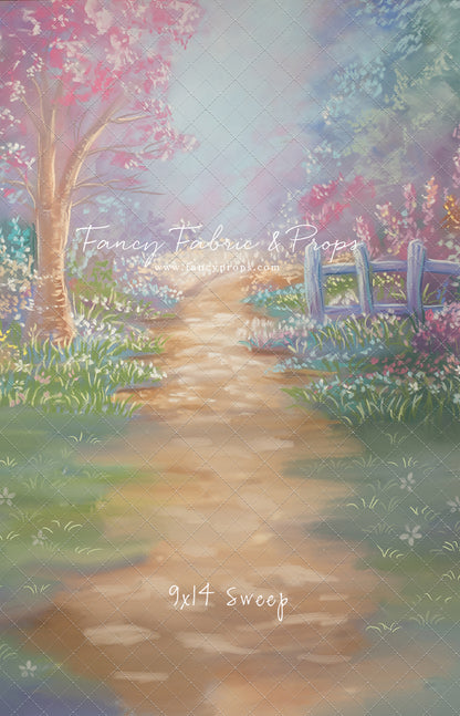 Pastel Garden Pathway - With Sweep Option