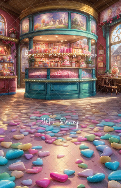 Sweet Tart Hearts with Candy Floor - With Sweep Option