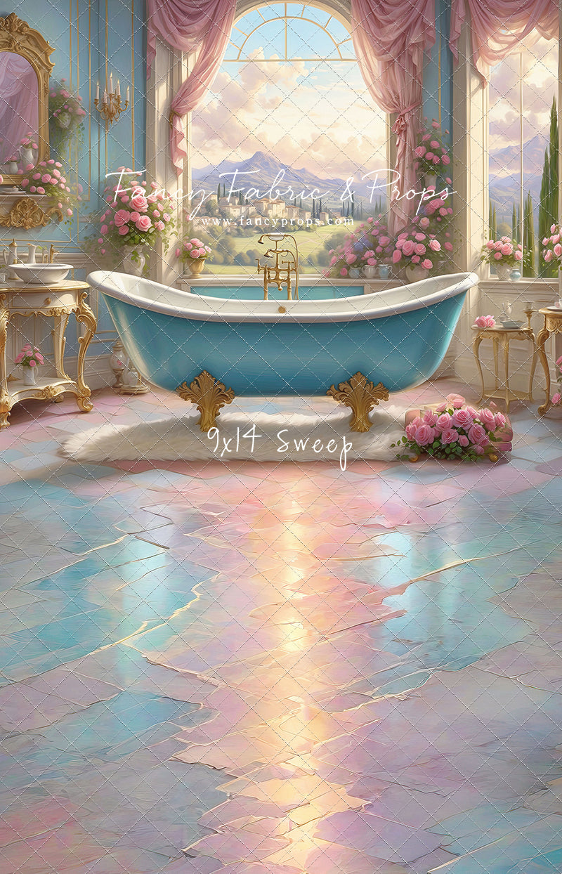 Tuscan Villa Powder Parlor - With Sweep Option