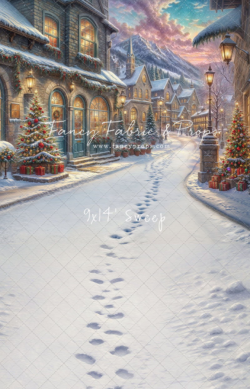 Winter Frost Market Street - Snow Version - with Sweep Option