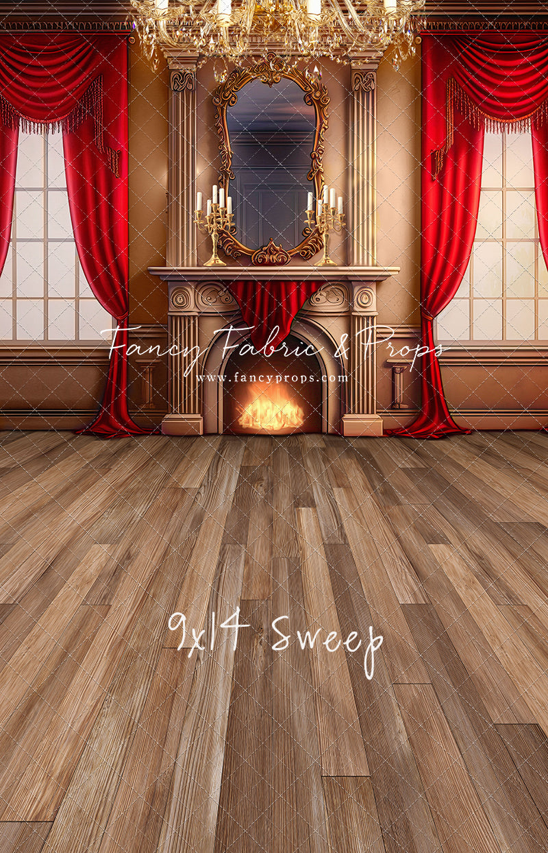 Cozy Up By The Fire - Wood Floor Option - with Sweep Option