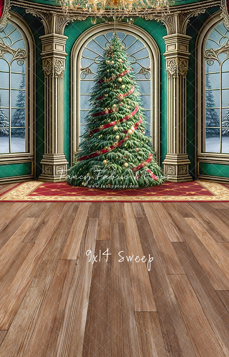 Royal Christmas Tree - Wood Floor Option - with Sweep Option