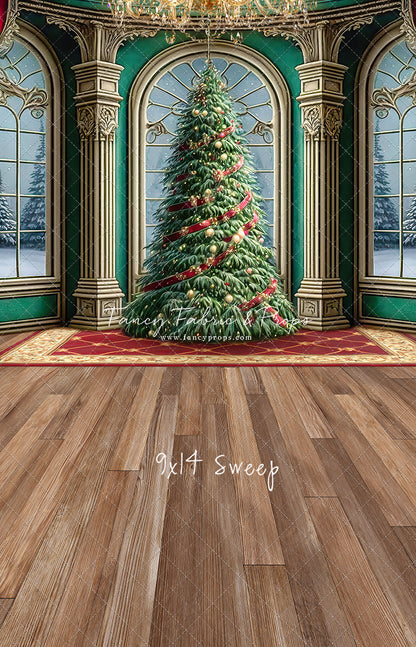 Royal Christmas Tree - Wood Floor Option - with Sweep Option