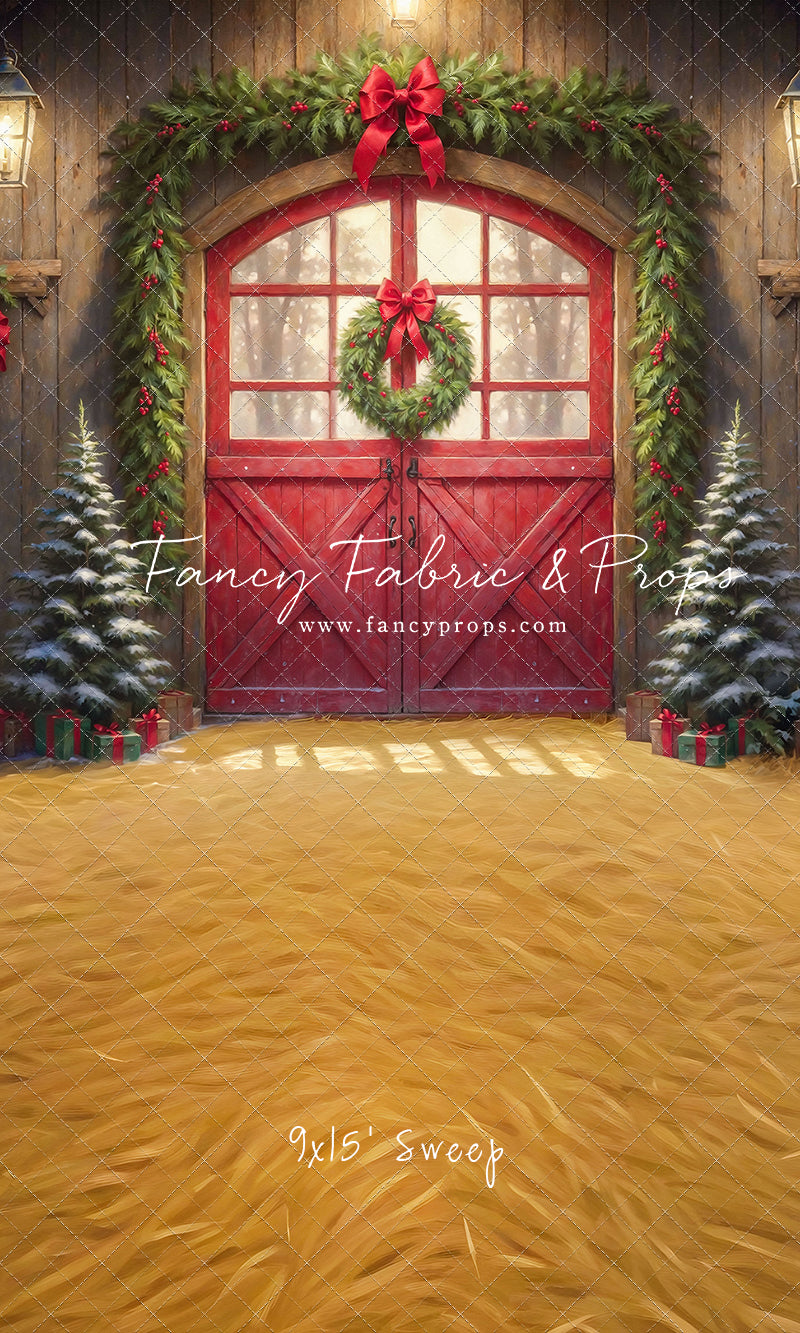 Christmas At The Red Barn - Straw Floor - with Sweep Option