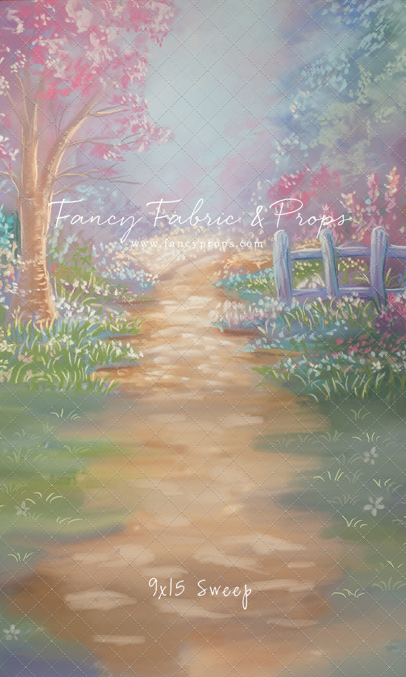Pastel Garden Pathway - With Sweep Option