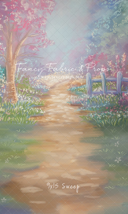Pastel Garden Pathway - With Sweep Option