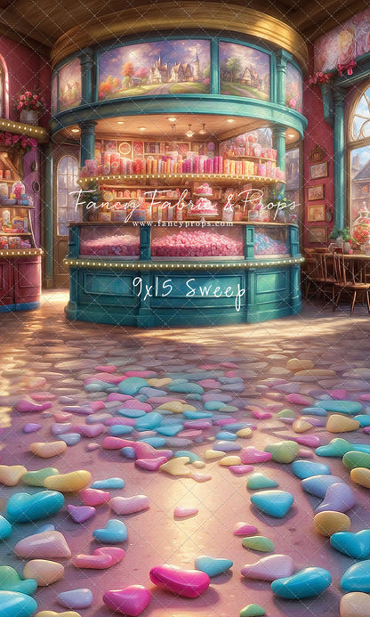 Sweet Tart Hearts with Candy Floor - With Sweep Option