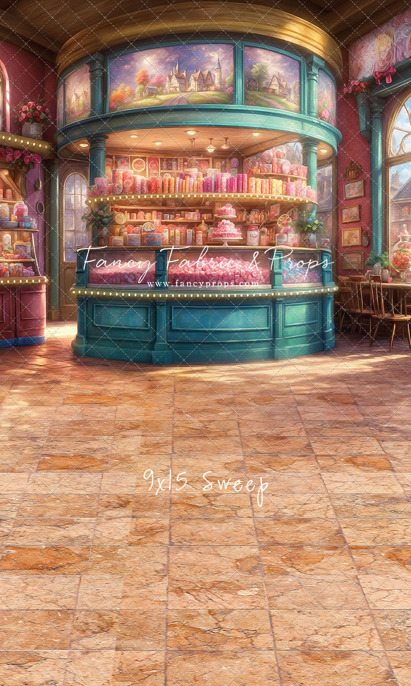 Sweet Tart Hearts with Tile Floor - With Sweep Option