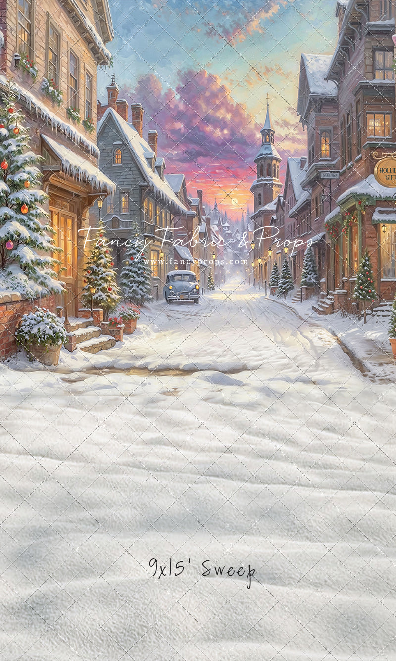 Winter Glow on Heritage Lane - With Sweep Option