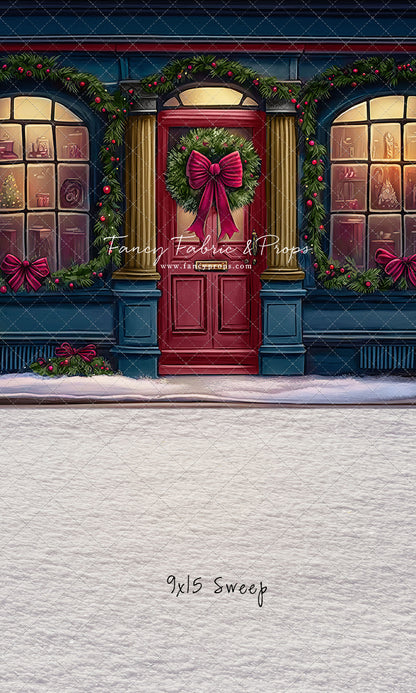 Wintertime Shop - Blue Shop - with Sweep Option