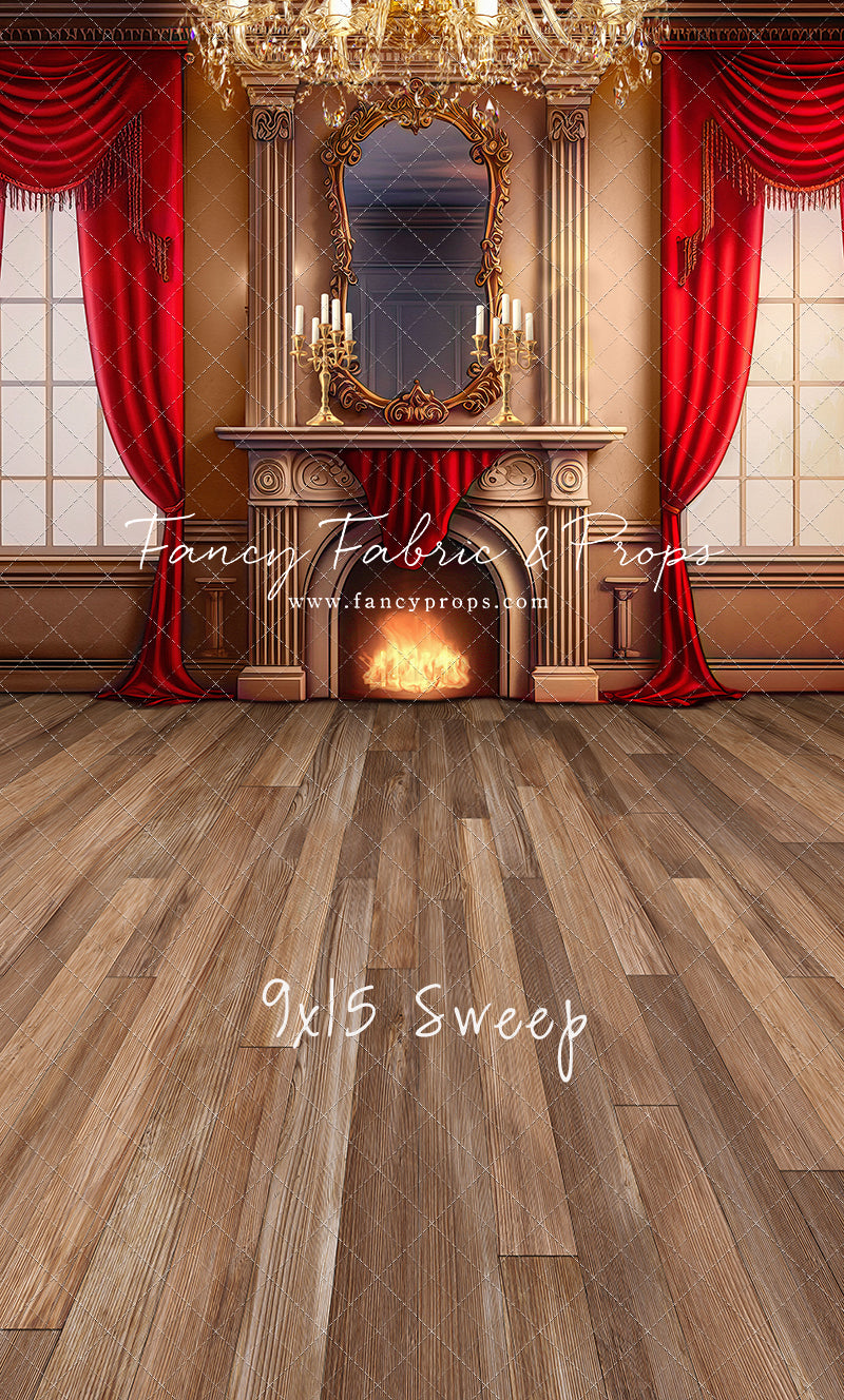 Cozy Up By The Fire - Wood Floor Option - with Sweep Option