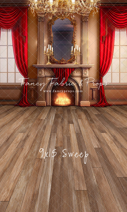 Cozy Up By The Fire - Wood Floor Option - with Sweep Option