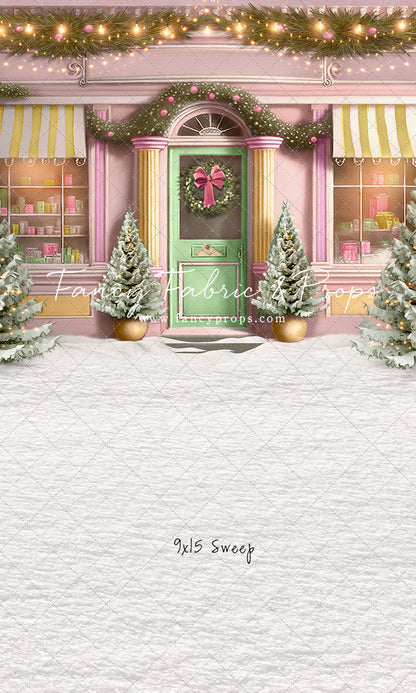 Frosty Sweet Shop - Green & Gold - with Sweep Option