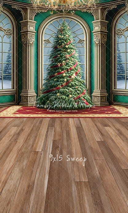Royal Christmas Tree - Wood Floor Option - with Sweep Option
