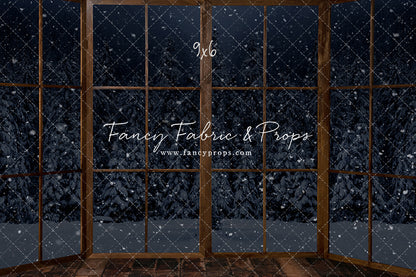 Midnight Snowy Bay View