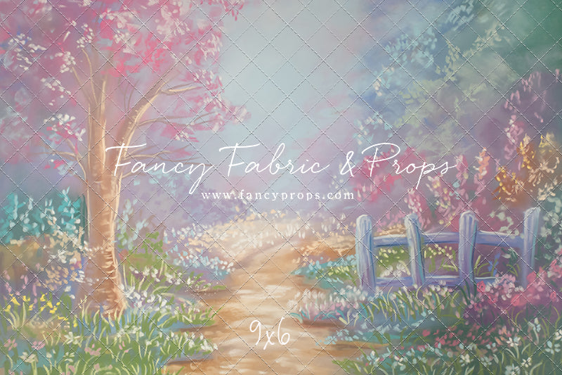 Pastel Garden Pathway - With Sweep Option