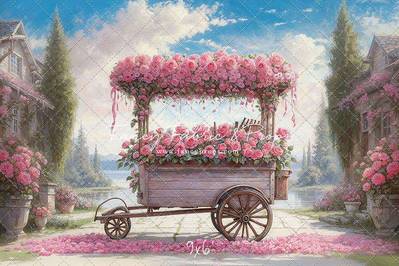 Rosy Blossom Cart - With Sweep Option
